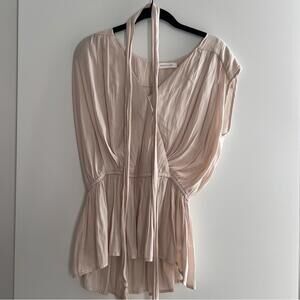 Mustard Seed Cream Wrap Top